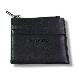 VALENTINO - By Mario Gia Palmellato Leather Card Case In Black Retail $239